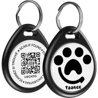 QR ID Pet Tag, ABS Dog Tag with QR Code, Real-time Scan Alerts, Record Pet Profile, No Subscription or Fees