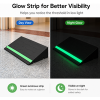 Indoor Threshold Ramp 25/30x10/12/13x3/4/5/6cm Plastic Doorway Slope Mat Glow Strip Anti Slip for Toy Cars Small Wheels