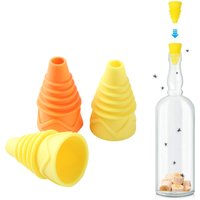 10pcs Silicone Fruit Fly Fly Catch Funnel Fruit Fly Trap Outdoor Fly Trap, Indoor Fruit Fly Trap With Insect Catch Funnel
