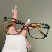 KAMMPT Vintage Square Reading Glasses Women New Fashion Full Rim Blue Light Blocking Eyewear Trendy Presbyopia Optical Frames