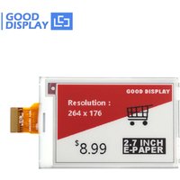 Red ePaper Display Module 2.7inch 264x176 Resolution Tri color E Ink Display 1.8s Partial Update GDEM027Z71