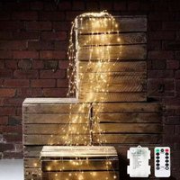 Vine Copper String Lights 8 Modes Waterfall Twinkle Lights LED Fairy Lights For Christmas Wedding Party Patio Garden Decoration