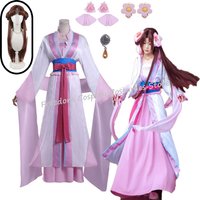 Anime The Apothecary Diaries Lady Lishu Cosplay Costume wig Hanfu Style Dress accessories for Women Halloween party suit