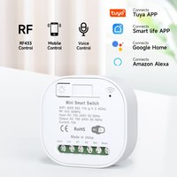 Wifi Tuya RF433 Smart Switch DIY Light Mini Switches Control Wireless Smart Relay Home Breaker With Alexa Google Home