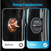 4-piece Hilux car door lock protection cover, stylish design, reduces door closing noise, beautiful car