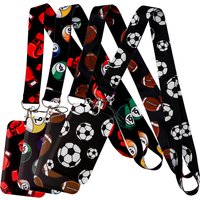 Balls Credential Holder Soccer Lanyards for Keys Neck Strap ID Card Gym Phone Straps USB Badge Holder Keyring Accessories Gifts