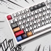 Comic Style Colorful Mixed Light Keycaps Original Factory Height 109 Keys Set Classic Minimalist Style Machine Keycap Decoration