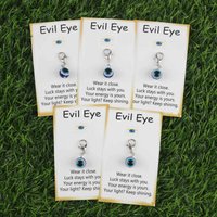 A gift for you/He2D 3/5Lucky Guardian Angel Evil Eye Keychain Set,Protects against negative energy and safeguards personal energ