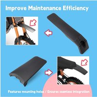 AliExpress NONE For Tuttio 01 Electric Bike Fender Kit- Dirt Bike Front And Back Fenders Black E-Bike Mudguard Replacement Parts