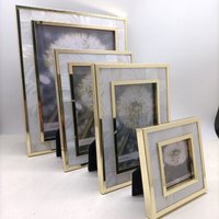 Light Luxury Gold 3-inch, 6-inch, 7-inch, 10-inch Shell Metal Photo Frame, Sample Room Set