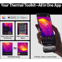 TOPDON NEW TC002C DUO iOS & Android & Windows Thermography Measurement Smartphone car Infrared Thermal Imager Imaging Cam