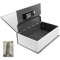 Compact Book Safe Box with Lock and Code Large Space Hidden Storage for Keys Cash Box Hidden Storage