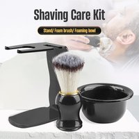 Shaving Brush 1/2/3Pcs Set Shave Kits With Shaving Brush, Shaving Bowl and Shaving Stand, Father's Day Men's Gift Kit