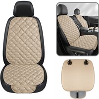 Car Seat Cushions Linen Front Seats Breathable Cooling Comfortable All Seasons Universal Fit Easy Install Non-Slip Interior Pad