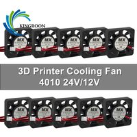 1~10pcs 3D Printer Cooling Fan 4010 DC 24V 12V Blower 40X40 X 10mm Hydraulic Bearing Brushless, Wholesale 3D Printer Cooler Fan