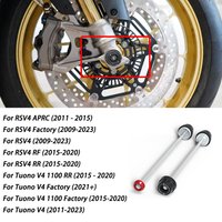 For Aprilia RSV4 RR RF APRC Factory Tuono V4 Front Rear Axle Fork Sliders Crash Motorcycle Protector Wheel Hub Anti-Collision