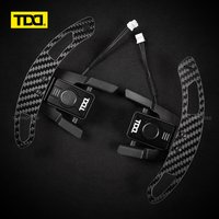 TDD Car Carbon Fiber Magnetic Paddle Shifters For Volkswagen VW Golf R MK7 MK7.5 Scirocco Steering Wheel Shift Paddles Extension image 4