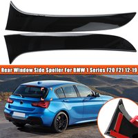 Pair Car Rear Window Side Splitter Trunk Diffuser Canards Spoiler For BMW 1 Series F20 F21 116d 120i 118i M140i M135i 2012-2019