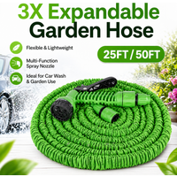 New 3X Telescopic Garden Hose With High-Pressure Multifunctional Spray Gun, Expandable Water Hose For Car Wash And Home Garden