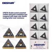 DESKAR 100% Original TNMG160404 TNMG160408 TNMG160412 TM CQ HQ PM R-S L-S LF9218 CNC Lathe Hard Alloy Turning Blade Cutter Part