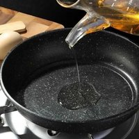 Maifan Stone Frying Pan without Lid 18-25cm Non Stick Frying Pan Thickened Cookware Steak Cooking Pot Gas Induction Cooker
