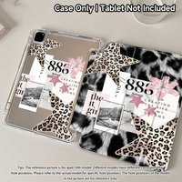 Y-fold stand protective shell for iPad A16 10/11th generation, iPad 10.2, Mini 6/7, Air 7/6/5/4, transparent acrylic back panel