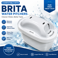 2PCS Brita Maxtra Water Filter Cartridges NSF Certified Activated Carbon Filter for Kettle Limescale Chlorine Impurities Removal