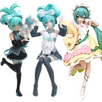 Anime Hatsune Miku X Cinnamoroll Figure Fairy Mirror Sleeping Beauty Figures Car Ornaments PVC Model Toy Birthday Gifts In Stock