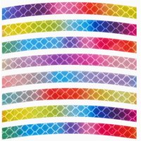 Bicycle Spoke Reflective Clip Sticker Decoration Bike Wheel WarningLightReflective Beads Wheel Spoke Reflector naklejki na rower