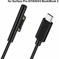 15V 3A Type C Power Supply Charger Adapter USB C PD Charging Cable for Microsoft Surface Pro 8/7/6/5/4/3 Laptop Book 3/2/1 GO