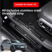 ZEEKR 7X Door Sill Car Threshold Anti-Scratch Strip Stainless Steel Welcome Pedal Protective Strip Accessories Modification