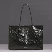 England Style Tote Bags For Women Luxury Designer Handbags Purses 2024 New In PU Oil Wax Skin Wrinkles Letter Underarm Shoulder