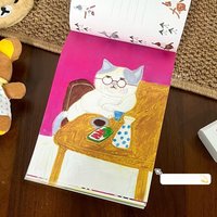 The New Japanese Cartoon Material Book Illustration Note High-value Ins Portable Student Diy Hand Account Notebook