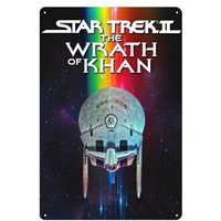 1p๏ผStar Trek The Wrath Of Khan Movie Metal Poster Tin Sign 20x30cm Plate