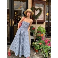 Thai Vacation Style Off-Shoulder Wrap Dress Women's Summer Design Sensation Waist-Cinching Tube Top Long Dress