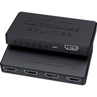 KEBIDUMEI 4K 2K HDMI-compatible Splitter 1 in 4 out 4x1 HDMI-compatible Switch HD 1080P Video Switcher for Xbox PS4 DVD HDTV PC