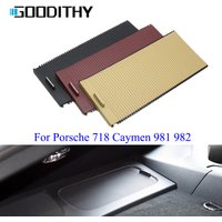 For Porsche Cayman 718 981 982 Interior Car Pillar C Water Cup Holder Roller Cover Trim Blind Shutter 981555423001E0