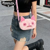 Original Fuggler Ugly Teeth Monster Plush Toys Shoulder Bags Fugglers Wide Eyed Weirdo Sir Belch Peluche Dolls Crossbody Bags