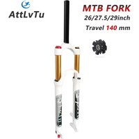 AttLvTu-MTB Bicycle Front Fork, 26, 27.5, 29 Inch, Travel 140mm, Ultralight, Air Mountain Bike Suspension Fork
