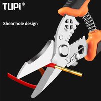 TUPI Industrial-Grade Multi-Function Pliers | Cable Stripper Wire Cutter for Electricians, Anti-Slip Grip & Split-Proof Design