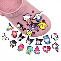 10Pcs Shoe Charms Sandals Charms Cartoon Cat Shoe Accessories Buttons Shoe Sandals Decration
