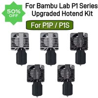 For Bambu lab 3D printer P1 series 0.2mm Stainless 0.4/0.6/0.8mm hardened steel nozzle metal Full hotend Cooling Fan For P1P P1S