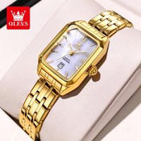 OLEVS 5616 Women Watch Luxury Brand Quartz Watch Elegance Original Square Dial Gold Women Watch Waterproof Luminous Watch