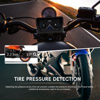 Podofo 5 Zoll Tragbares Digitales Motorrad-Armaturenbrett GPS Motorrad-Navigationsdisplay Kabelloses CarPlay Moto Android Auto