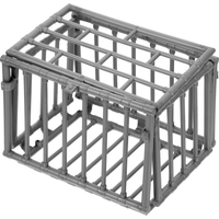 2 Pcs Miniature Cage Beast Fence Model Mini Plastic Cage House Decor Storage Cage Mini Diy Tool Models Pet Mini Cage Miniature