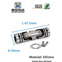 Manufacturer 42Crmo Double Universal Joint D20L67.5 Harder Long Life Use