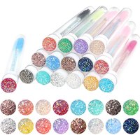 Tube de brosse à cils réutilisable, cils, EyeblogugBrush, perceuse en résine, mascara de résubdivision, baguette, brosses, anti-poussière, 5 pièces
