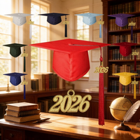 NEW Unisex 2026 Graduation Cap Tassel Design High School Bachelor Master Degree Ceremony Hat Graduation Dress Headwear Decor