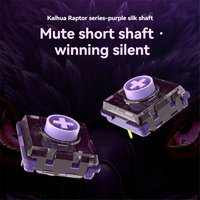 Kailh Purple Iris Linear Fast Actuation Silent Switches Raptor Series Compatible with HITBOX Low Profile Keyboards