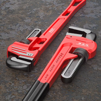 Heavy duty pipe wrench, adjustable pipe wrench, solid jaws and I-beam handle, pipe wrench, industrial wrench